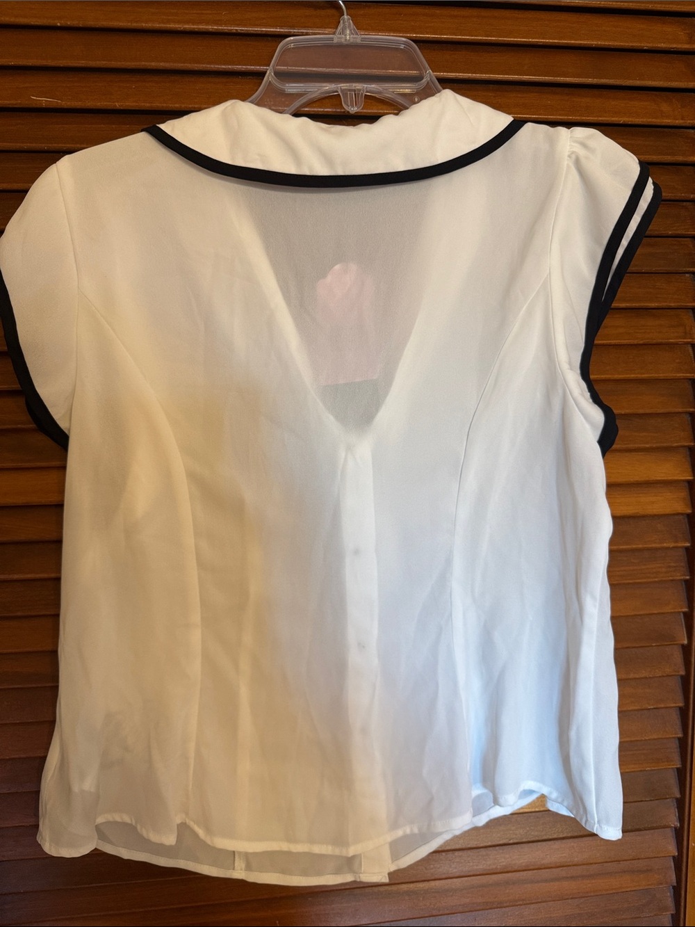 NEW Chiffon Sailor Tie-Front Blouse - Picture 4 of 5